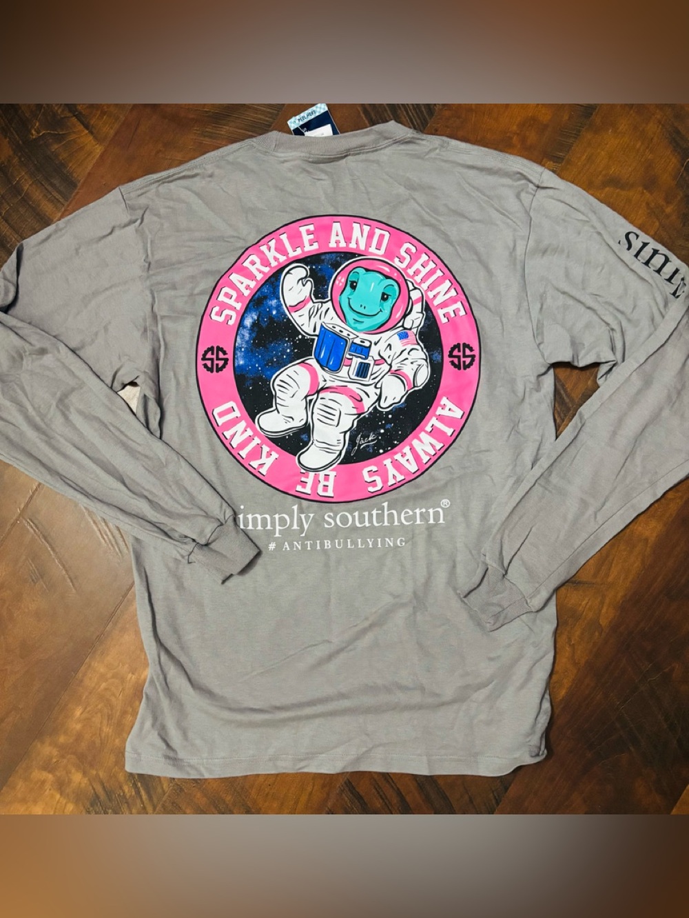 Simply Southern "Sparkle & Shine Always Be Kind” Antibullying Medium Long Sleeve